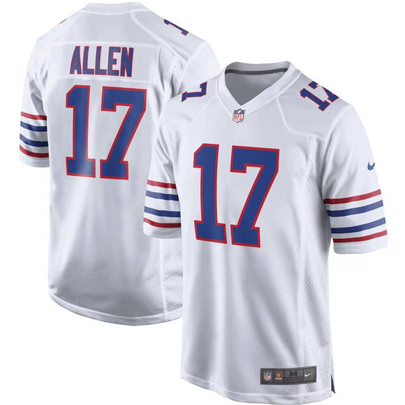 Men's Buffalo Bills Active Player Custom White Stitched Game Jersey